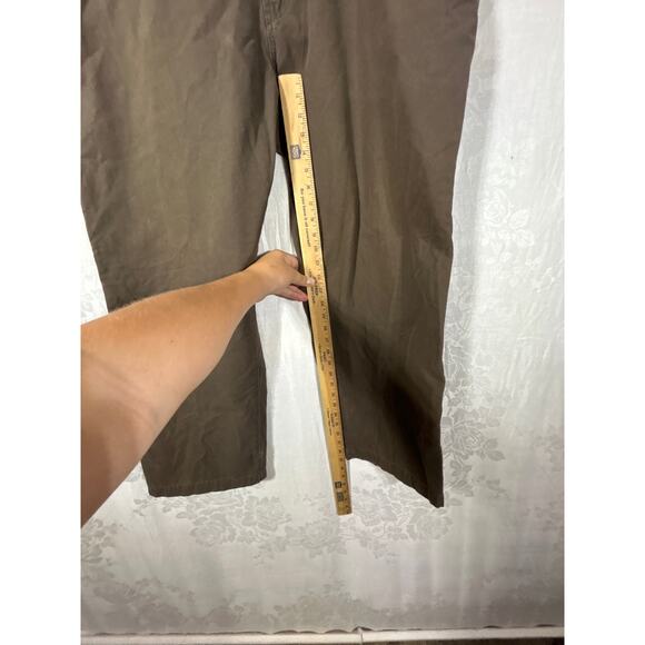 Columbia Pants 40 Brown Canvas Zip Pockets Outdoors Hiking Gorpcore - Picture 8 of 16